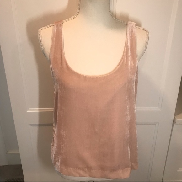 J. Crew Pink Riff Velvet tank top 10P - Picture 4 of 14